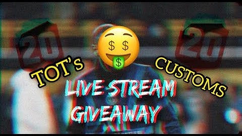LIVE STREAM: TOTS AND CUSTOMS GIVEAWAYS (pacybits 20)