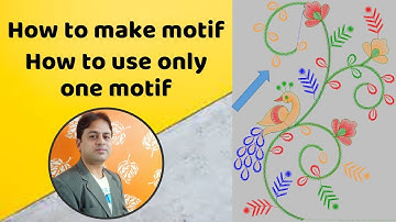 how to make single motif | how to make single motif | how to use single part motif | wilcom 2006|