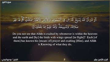 سورة النور تلاوة هادئة خاشعة بصوت جميل ل وديع اليمني (2) * قران كريم * quran surah al Nour