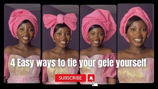 QUICK AND EASY GELE HEADWRAP TUTORIAL | How to tie gele for beginners | How to tie gele yourself