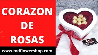 Caja de Corazón con Chocolates