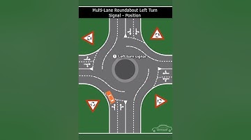 Multi Lane Roundabout - Left Turn Signal - Position