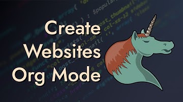 Build Your Website with Org Mode