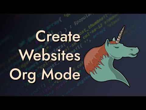 Build Your Website with Org Mode