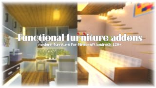 Functional furniture for Minecraft| BE, PE 1.20+
