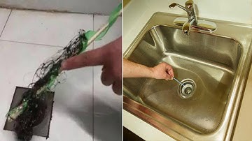 Chỉ Bằng 1 Chai Nhựa, Có Thể Tự THÔNG TẮC BỒN RỬA BÁT, GỠ SẠCH TÓC TRONG CỐNG Không Cần Nhờ Ai