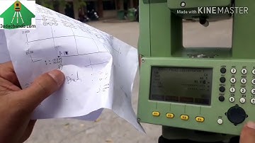 Định vị công trình theo đường chuẩn là đường thẳng (Reference Line) HDSD máy toàn đạc Leica