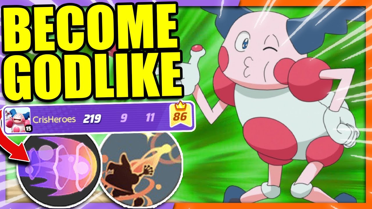 HOW YOU CAN CARRY EVERY RANKED MATCH WITH MR MIME | Pokemon Unite - YouTube