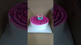 strawberry cake decorations new and beautiful 💞#cake #strawberrycake #beautiful #new #simple