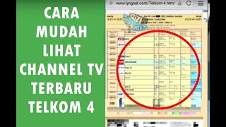 MENGENANG CARA CEK Update CHANNEL TV TERBARU DI TELKOM 4
