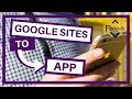 How to turn your NEW Google Sites into a Mobile App