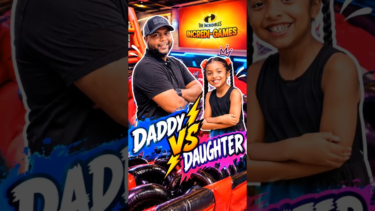 DADDY VS DAUGHTER INCREDI-GAMES #disneycruise #dcl #incredigames #fypシ #disneytreasure #cruise #fyp