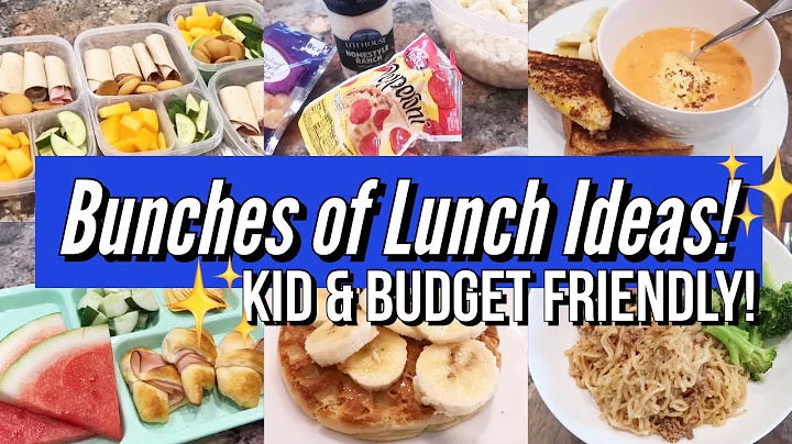 EASY LUNCH IDEAS for KIDS, FAMILY // BUNCHES OF SUMMER LUNCHES