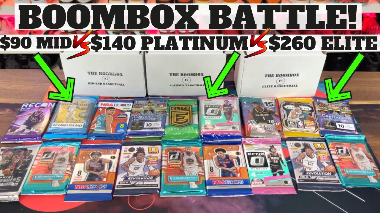 BOOMBOX BASKETBALL HOBBY PACK BATTLE! MID / PLATINUM / ELITE! (JUNE