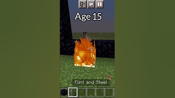 Nether portal at Different Ages (World smallest vilone) #minecraft #trending #shorts