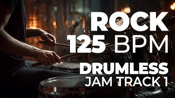 Drumless Rock Backing Track – 125 BPM | G Maj / E Min Groove – Track 1 (No Drums Practice Jam)