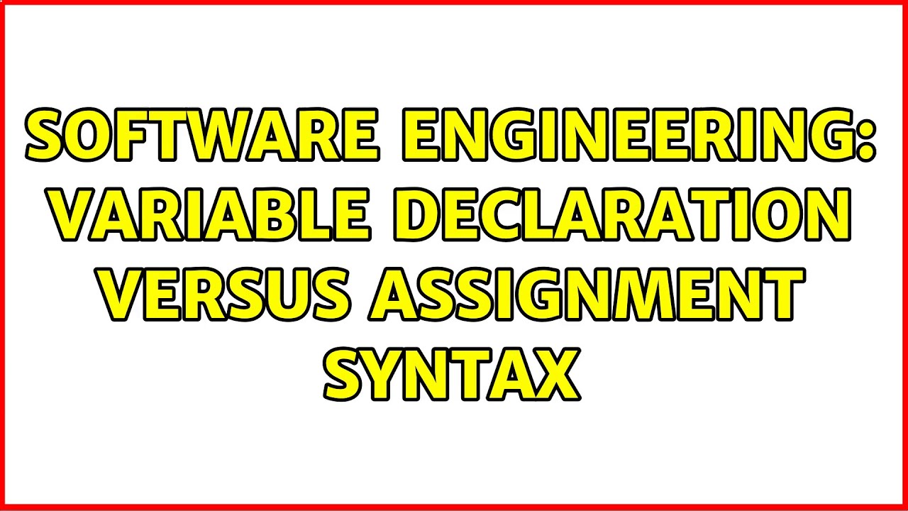 assignment variable syntax