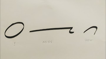 SW 3 : HOW TO WRITE | "I MISS YOU" | In Shorthand