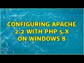 Configuring Apache 2.2 with PHP 5.x on Windows 8