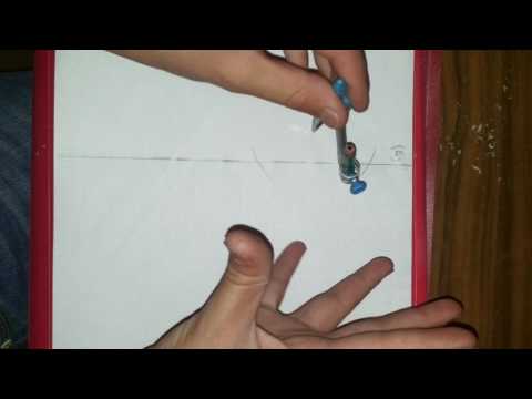 كيفية انشاء نظيرة نقطة بالنسبة الى مستقيم باستعمال المدور