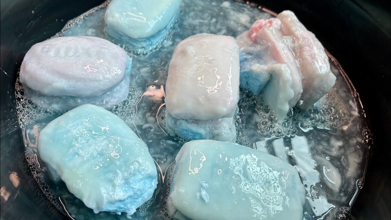Asmr soap / soaked soap / mushy soap / Lux soap #asmrsoap #acmp #spongesqueezing