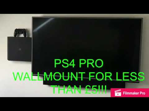 Ps4 Pro Wall Mount Diy Tutorial For Less Than 5 Youtube