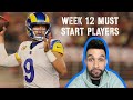 Week 12 Preview