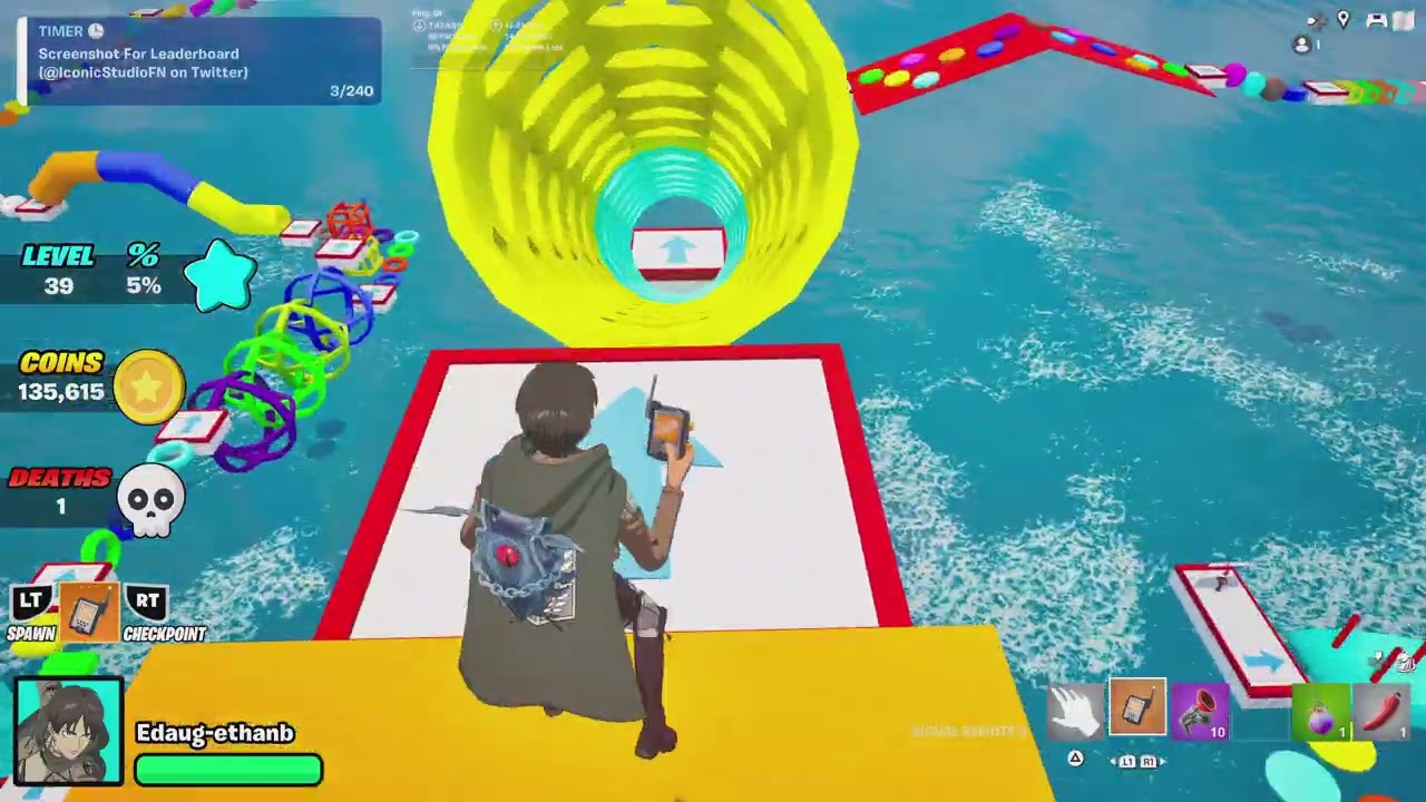 Fortnite chapter 7 season 1 deathrun challenge grinding