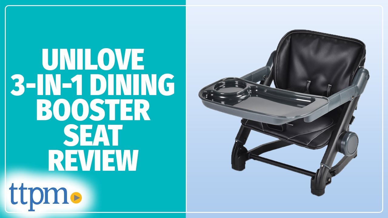 Unilove Feed Me 3-In-1 Travel High Chair Booster Seat in Black