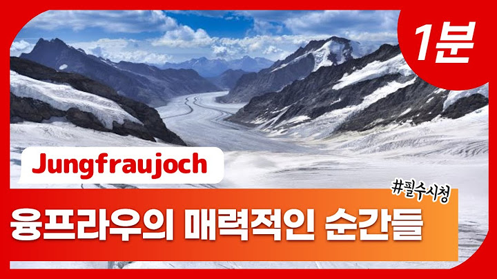 🇨🇭 스위스여행 - 마음속에 그려온 그 융프라우, 눈으로 미리 예습하고 가세요