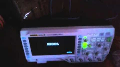 Rigol DS1054Z first boot before hack.