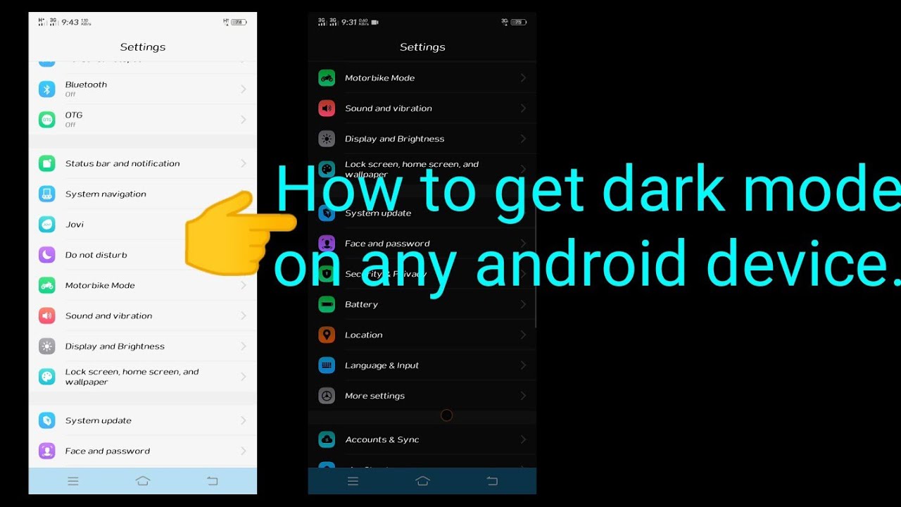 How to get dark mode on any android device.🔥🔥🔥 