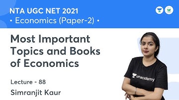 Most Important Topics and Books of Economics | Economics | NTA UGC NET JRF| Simranjit Kaur
