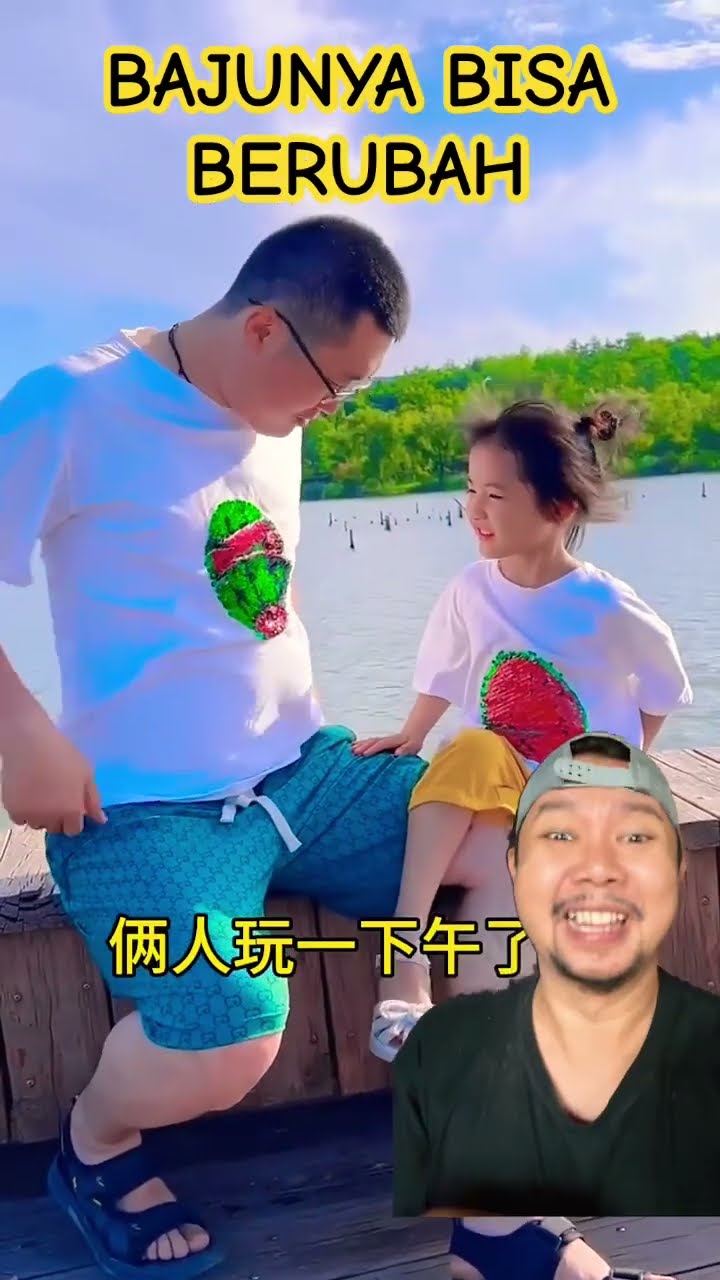 BAJU PAPA BISA BERUBAH UBAH!!??? #funny #diy #shortsfeed #hallowen #comedy #watermelon