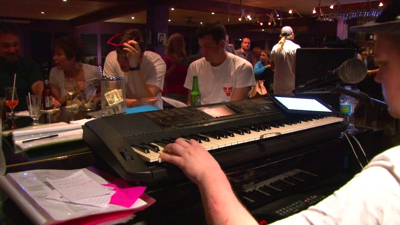 Ambient Scene from the Piano Bar at the Rock Cafe in Virgin Gorda, BVI, Caribbean!!