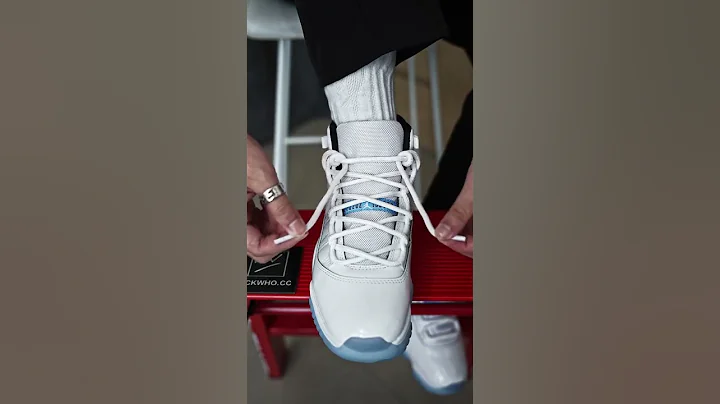 How to lace Air Jordan 11 Retro Columbia / Legend Blue😲 #nike #shoelacestyle #airjordan11 #kickwho