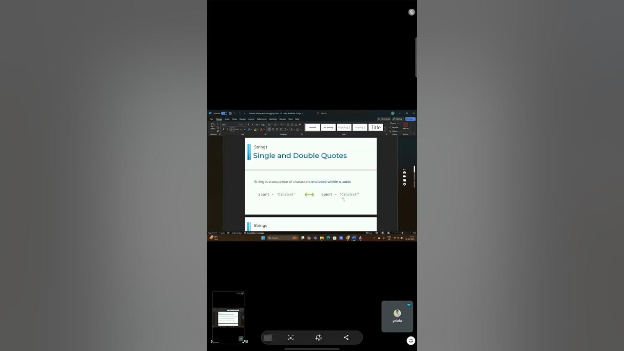 PYTHON|| single&double quotes, escape characters and problem solving ...