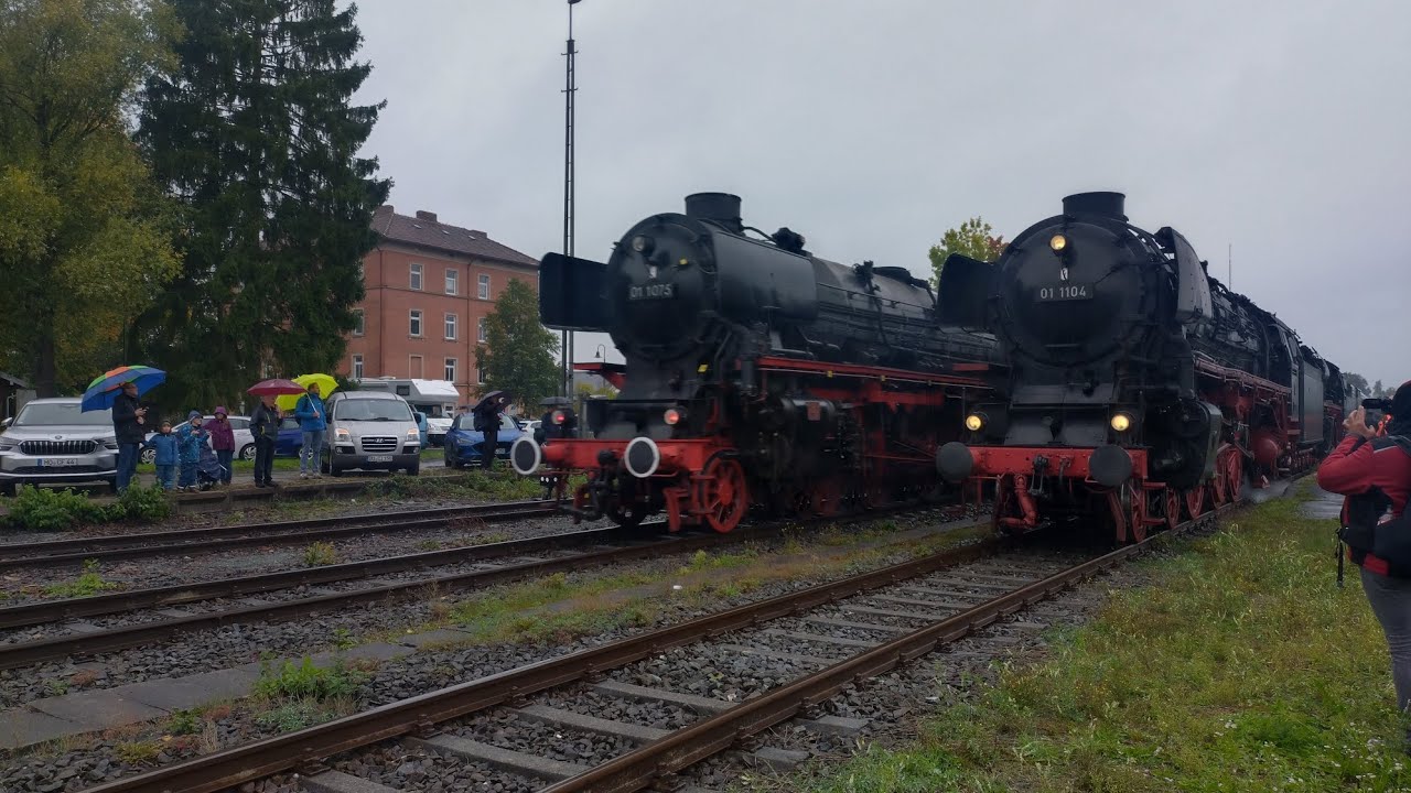 100 Jahre BR 01 Dampfspektakel an der Schiefen Ebene mit vier 01ern, 1 23er, 1 35er und 2 V100