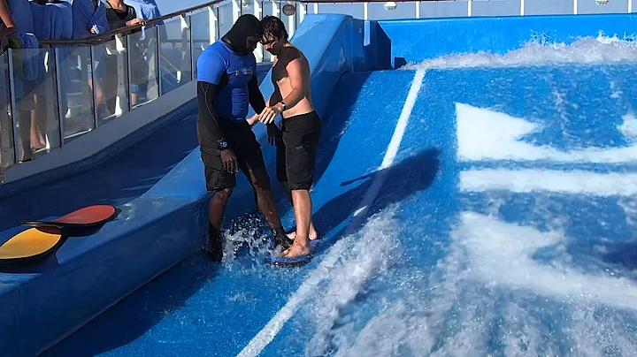Flowrider on Allure of the Seas - lesson time!