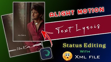 Alight Motion Video Editing | Text Transition | Alight Motion Text Animation | Viral Status Editing