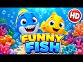 Funny Fish Adventure 🐟🌊 | Colorful Underwater Cartoon for Kids