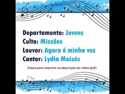 Lydia Moisés - Agora É a Minha Vez - Ouvir Música
