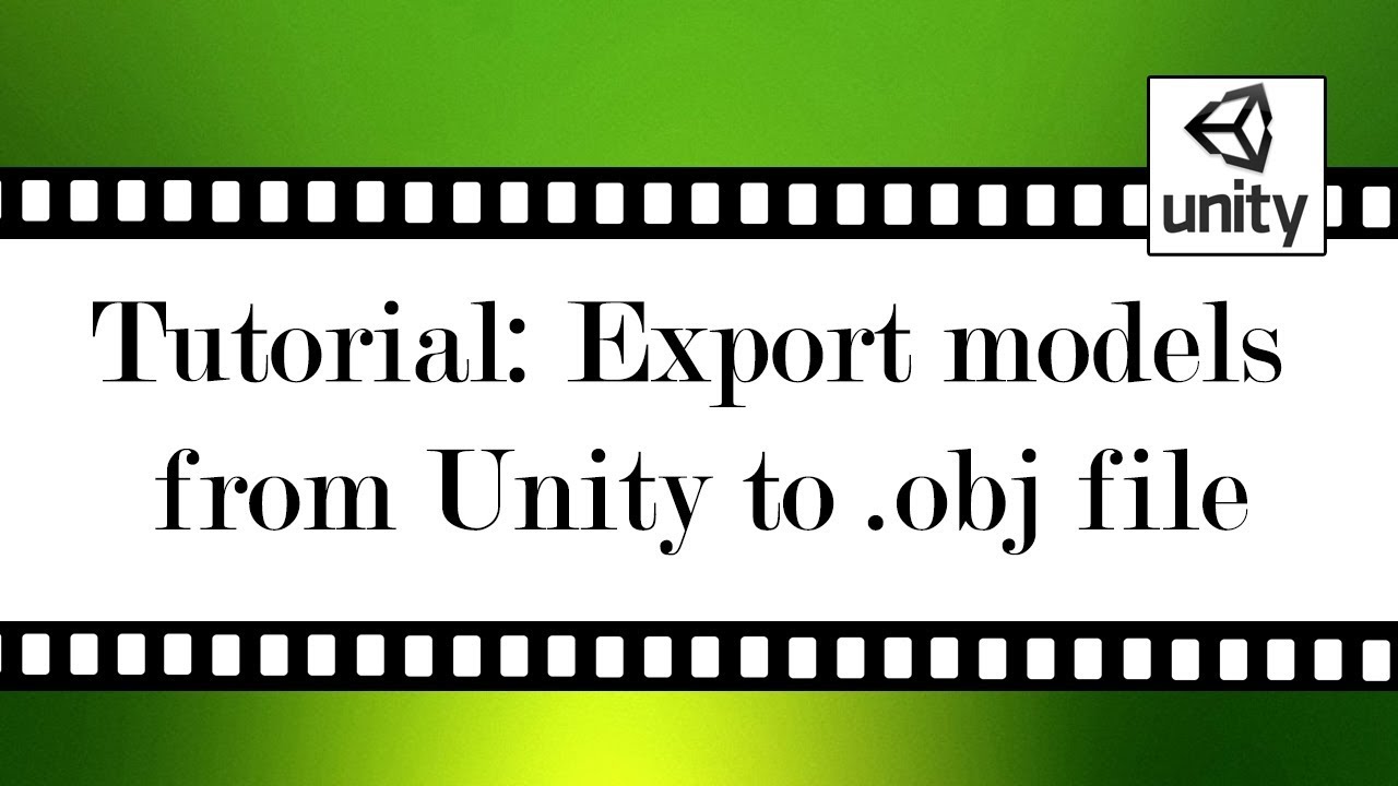 Unity export. Export location from Unity.