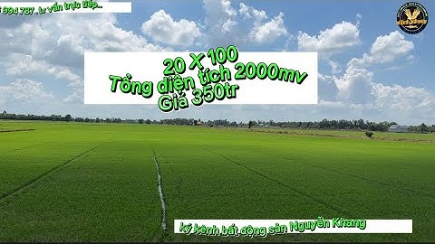 🎥( 696) bán gấp 2000mv đất mặt tiền 20m giá 350tr tân lập Mộc Hóa Long An