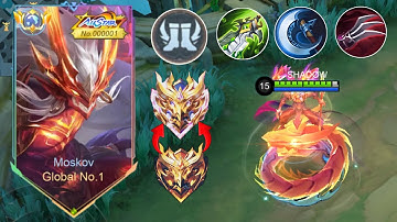 WTF DAMAGE!! BEST 1 HIT BUILD MOSKOV 2025 (recommended build and emblem)- MLBB!!