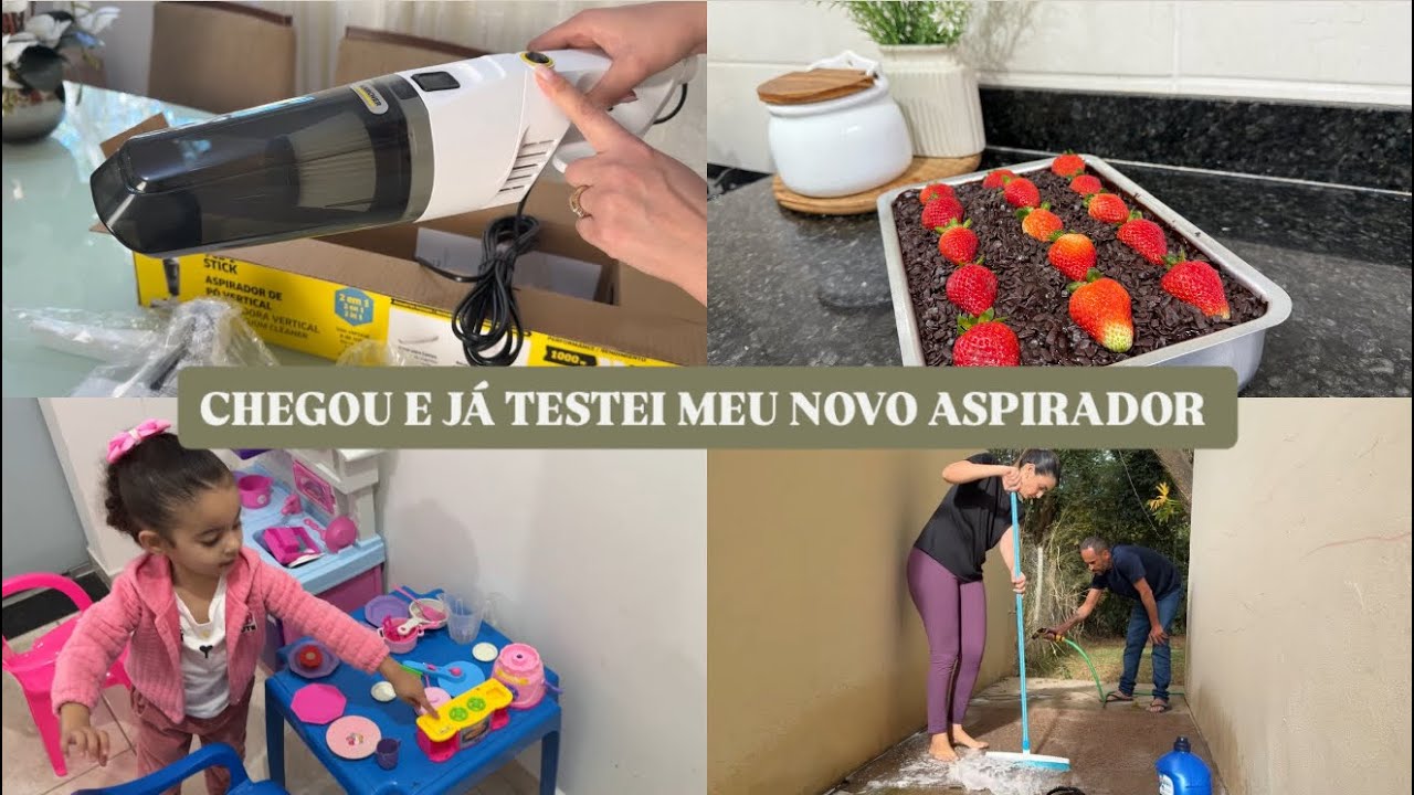 O famoso aspirador da shopee compensa?|Bolo de chocolate fácil e chocolatudo|Rotina e +|LAÍS VELOSO