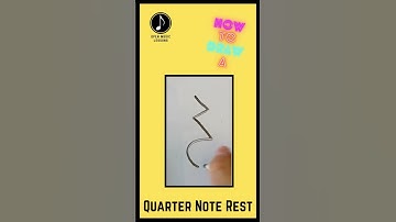 How To CORRECTLY Draw A Quarter Note Rest