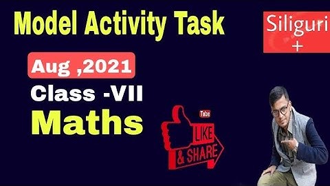 class 7 maths model activity task august, 2021 in Hindi, Part-5