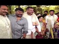 Chiranjeevi attends Botsa Satyanarayana son's marriage