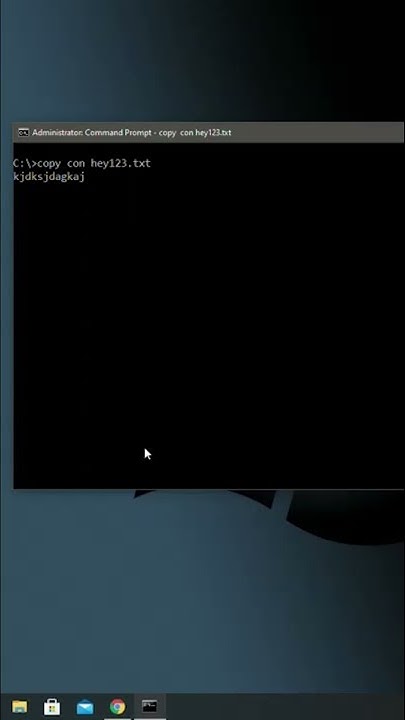 Basic CMD Command Copy Con Create File with text in CMD Part 2 #copy # ...
